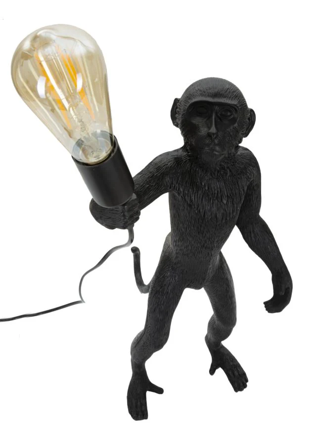 Lampada da Tavolo Scimmia Nera cm ø 26x34x55 - Image 3