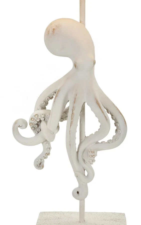 Lampada da Tavolo Octopus Bianca Design Moderno cm ø 30,5x64,5 - Image 3