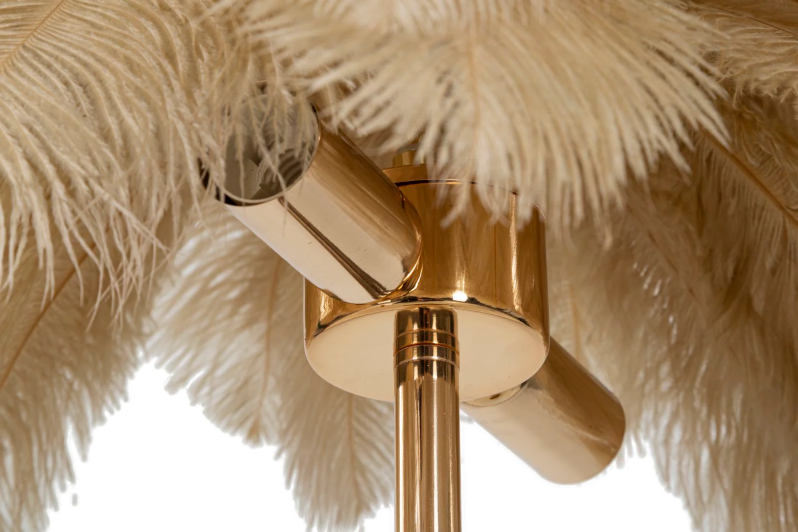 Lampada da Tavolo Eleganza Palm Cammello ø 55x60 cm - Image 4