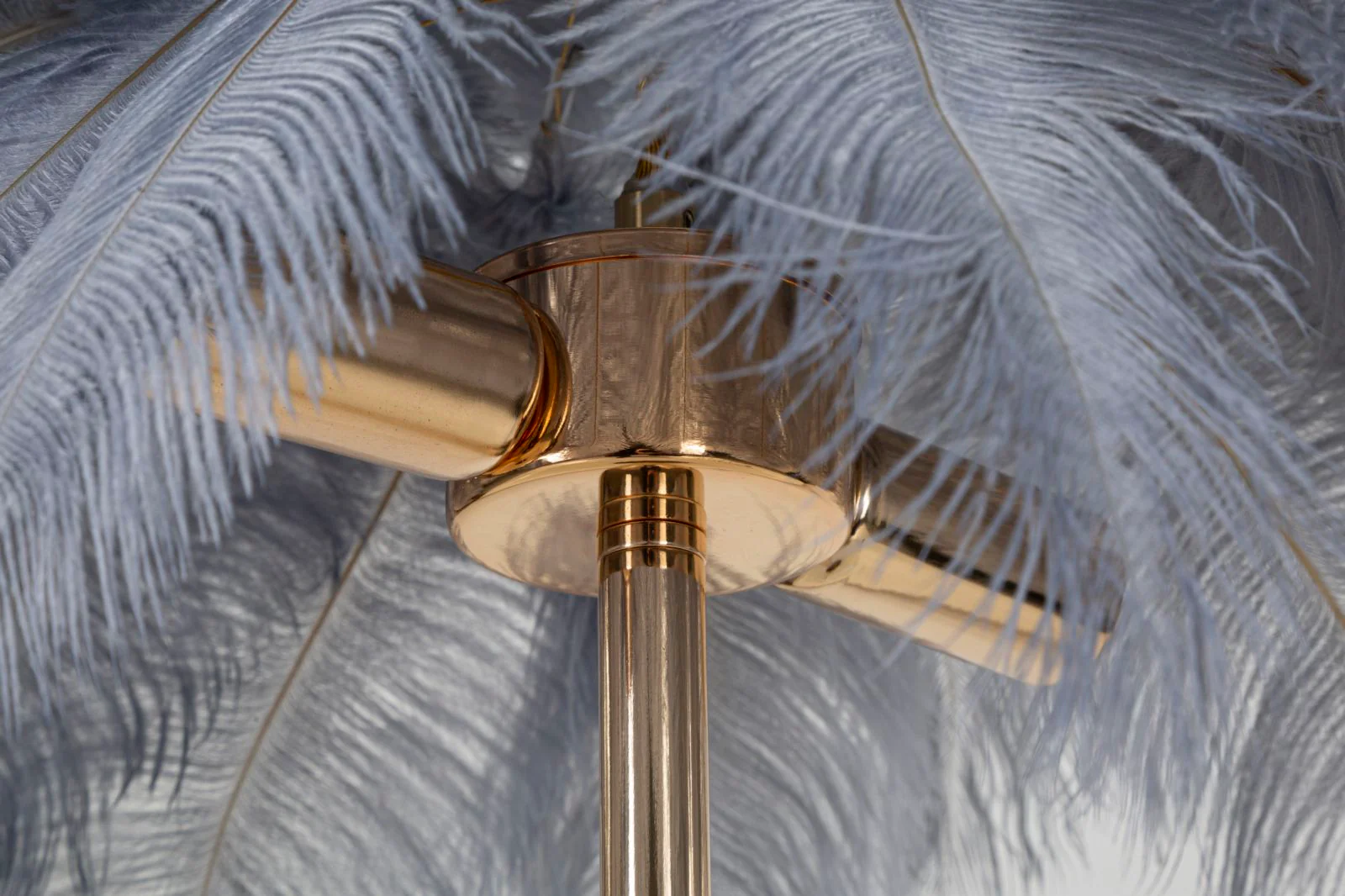Lampada da Tavolo Elegante Palm Grigia 55x60 cm - Image 4