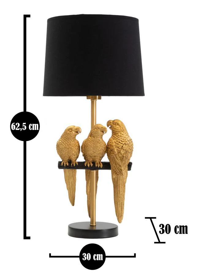 Lampada da Tavolo Decorativa con Pappagalli Ø 30x62,5 cm - Image 6