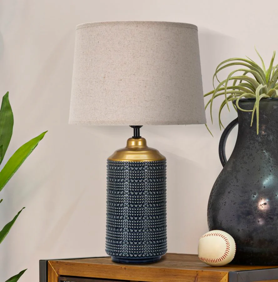 Lampada da Tavolo Elegante Point Dark in Ceramica Ø 28x47 cm - Image 5
