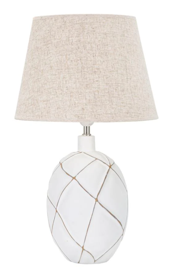 Lampada da tavolo in resina Lines elegante cm ø 35x60