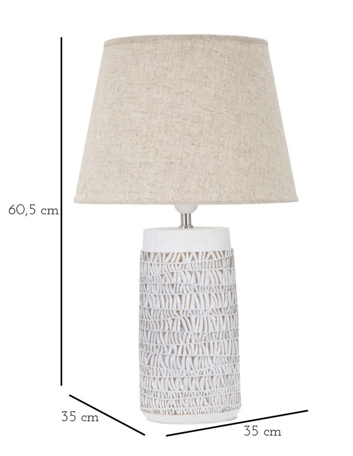 Lampada da Tavolo Nairobi in Resina Ø 35 cm - Elegante e Moderna - Image 6