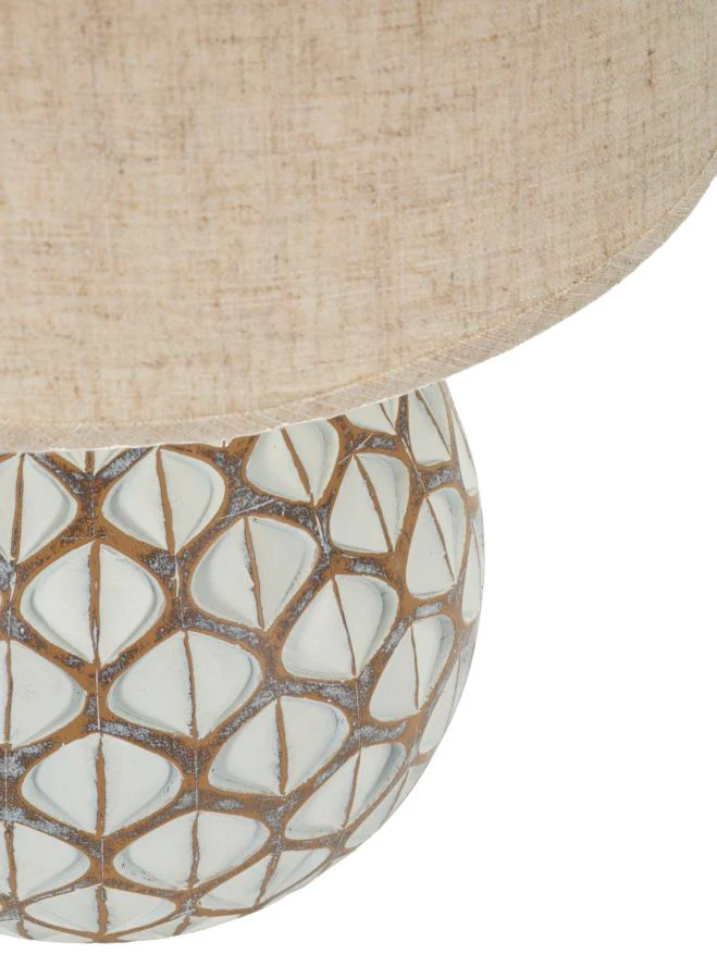 Lampada Da Tavolo Resina Tibet Cm Ø 35X52 Elegante Design - Image 4