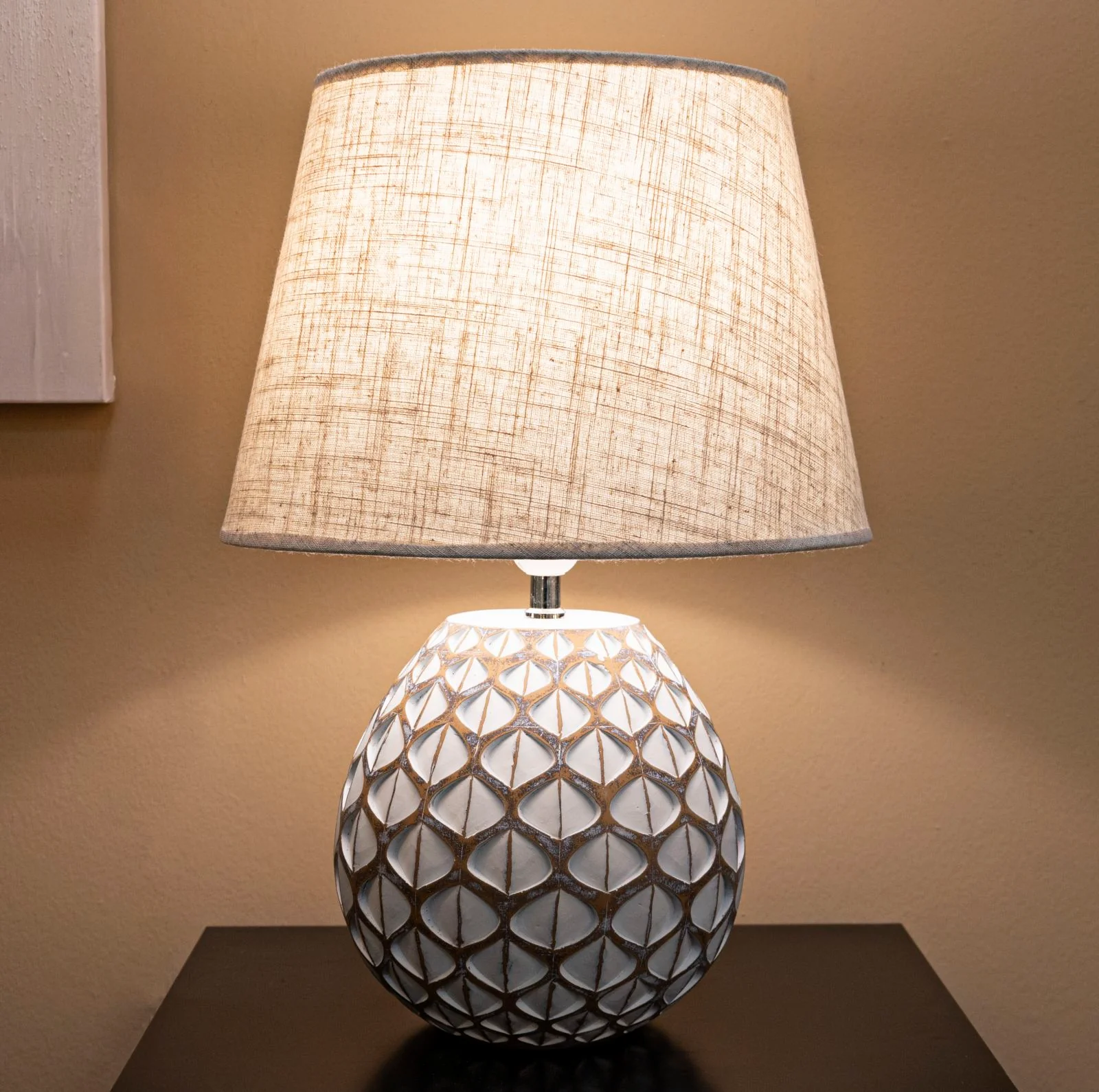 Lampada Da Tavolo Resina Tibet Cm Ø 35X52 Elegante Design - Image 6
