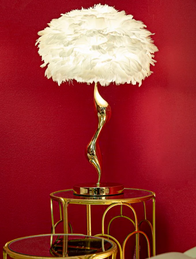 Lampada da Tavolo Slim Elegante Bianca Ø 40x63 cm - Image 6