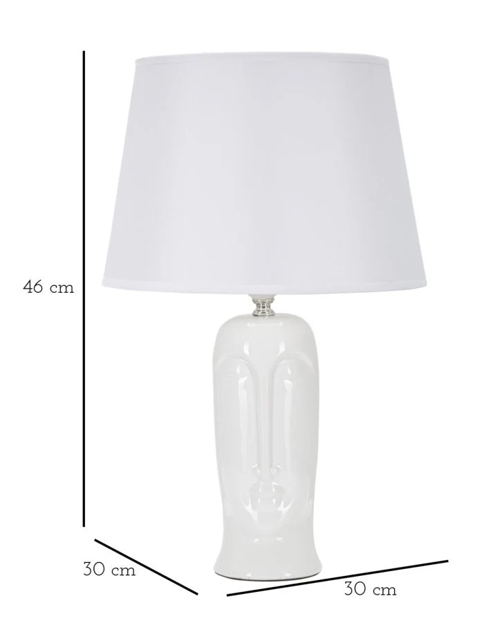 Lampada da Tavolo in Ceramica Elegante 30x46 cm - Image 5