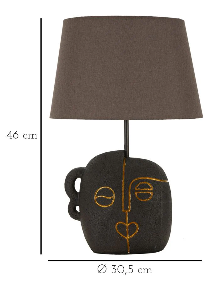 Lampada da Tavolo Tribal Design Unico - Ø 30,5 cm x 46 cm - Image 6