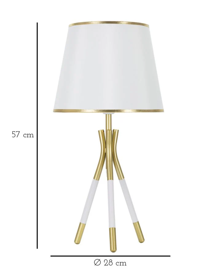 Lampada da Tavolo Triply Elegante Ø 28 cm x 57 cm - Image 6