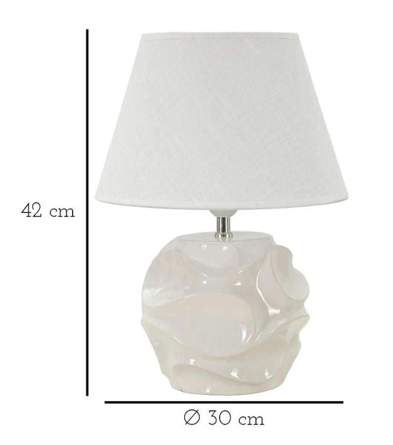 Lampada da Tavolo Elegante Warsaw cm ø 30x42 - Image 6