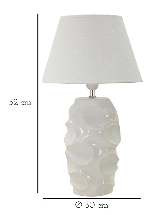 Lampada da Tavolo Elegante Warsaw Ø 30 cm x 52 cm - Image 6