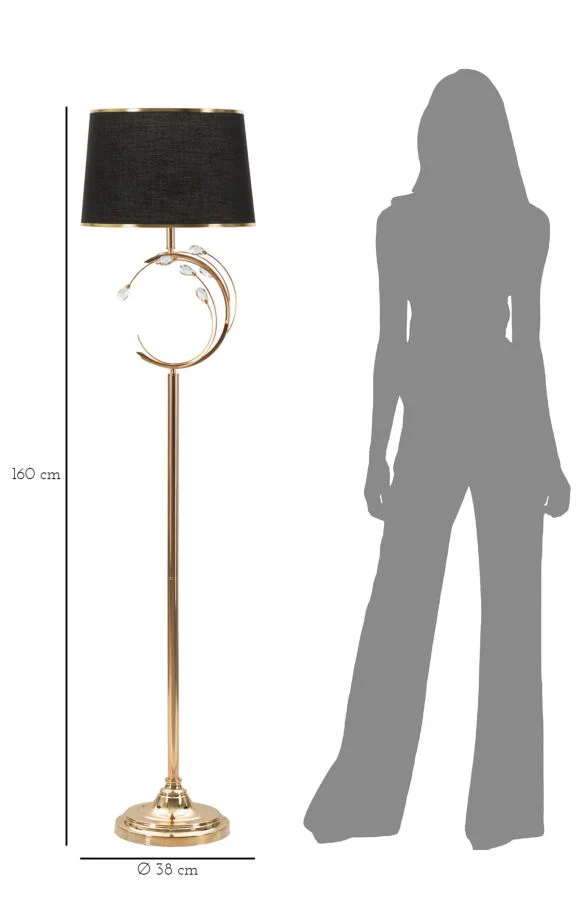 Lampada da Terra Eleganza Bruxelles 38x160 cm - Image 6