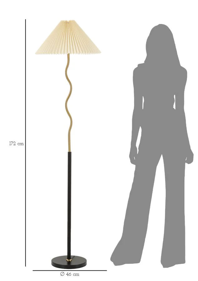 Lampada da Terra Elegante Closy Ø 46 cm x 172 cm - Image 6