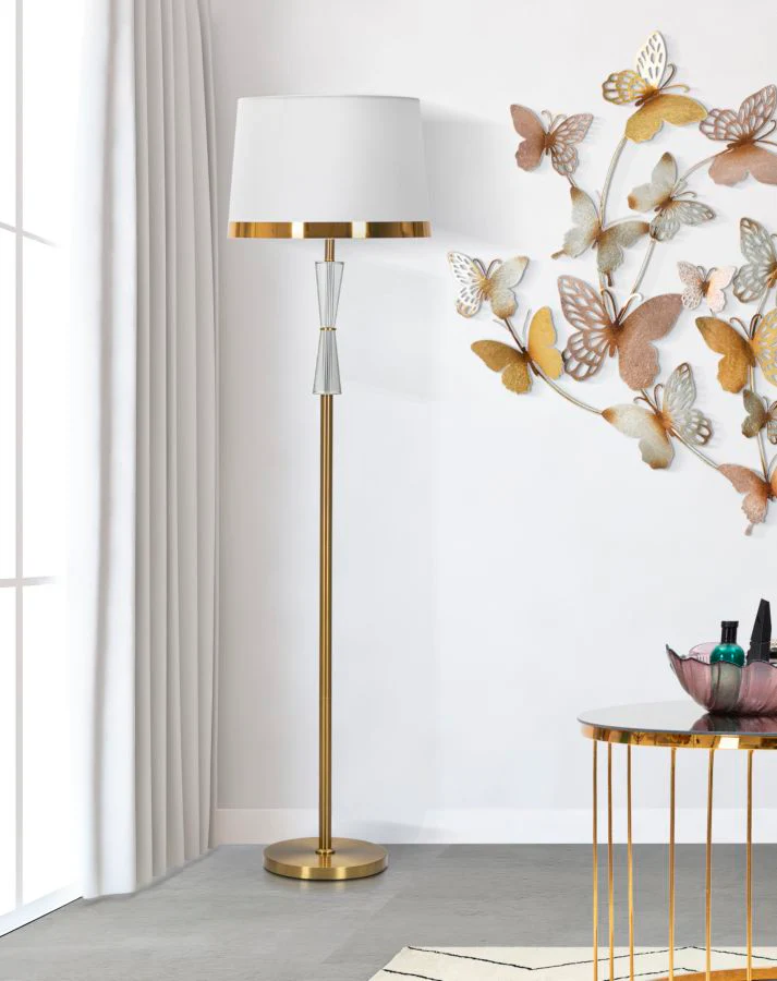 Lampada da Terra Cristal Elegante Ø 40 cm, Altezza 153 cm - Image 5