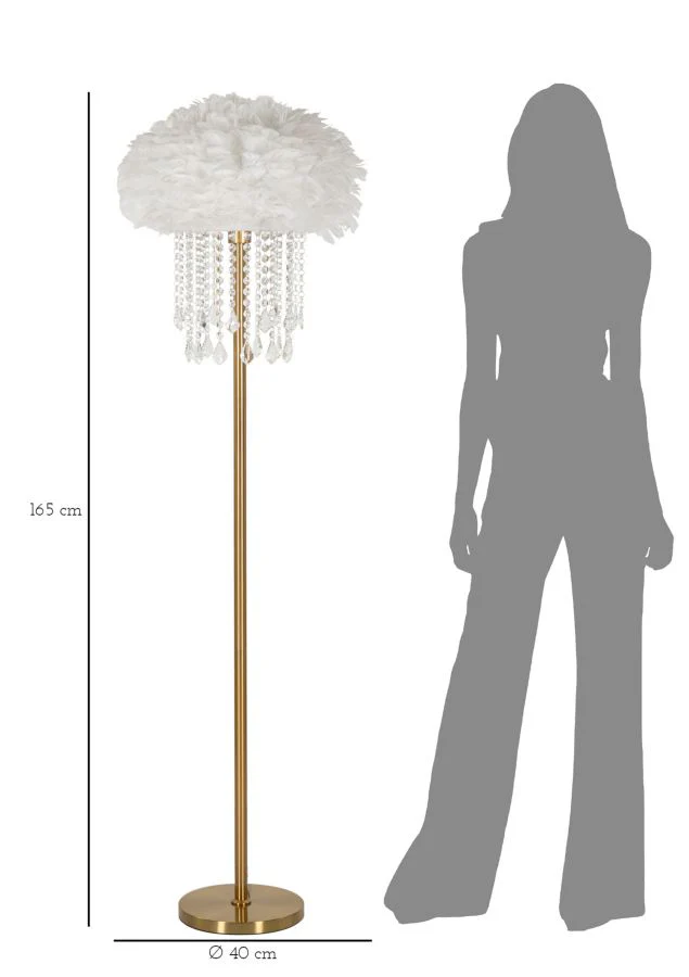 Lampada da terra elegante Diamon Ø 40x165 cm - Image 6