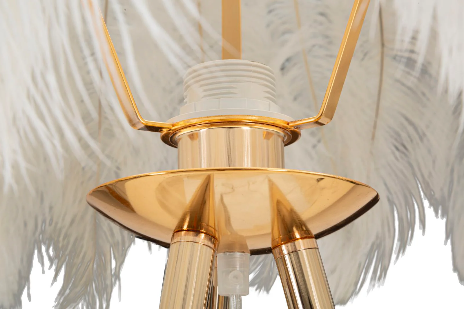 Lampada da terra eleganza piumata cm ø 46x147 - Image 3