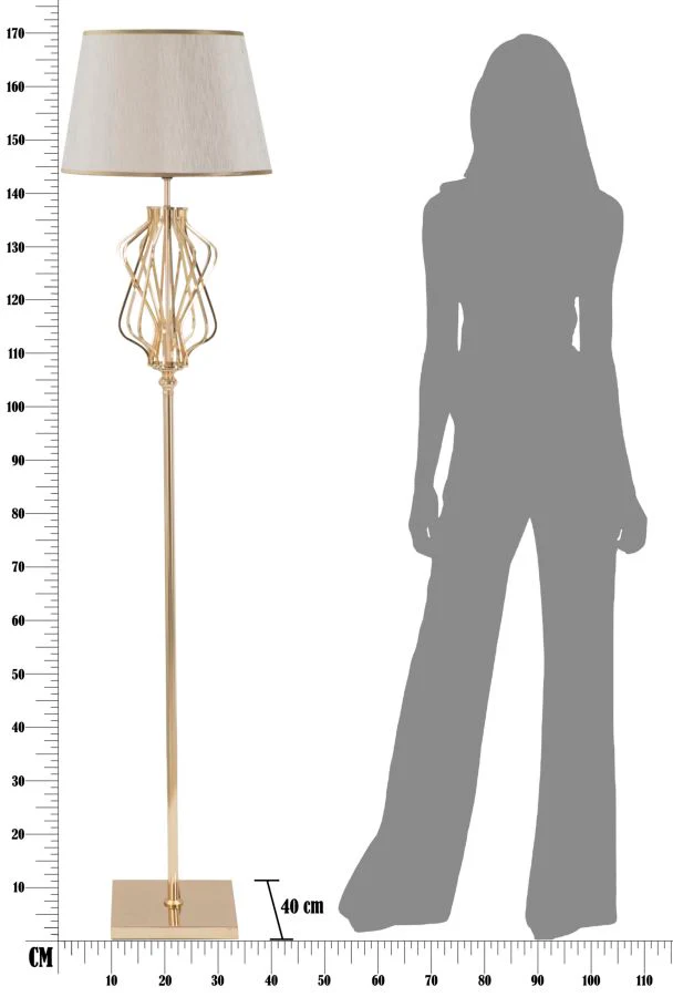 Lampada da Terra Eleganza Glam 40x170 cm - Image 7
