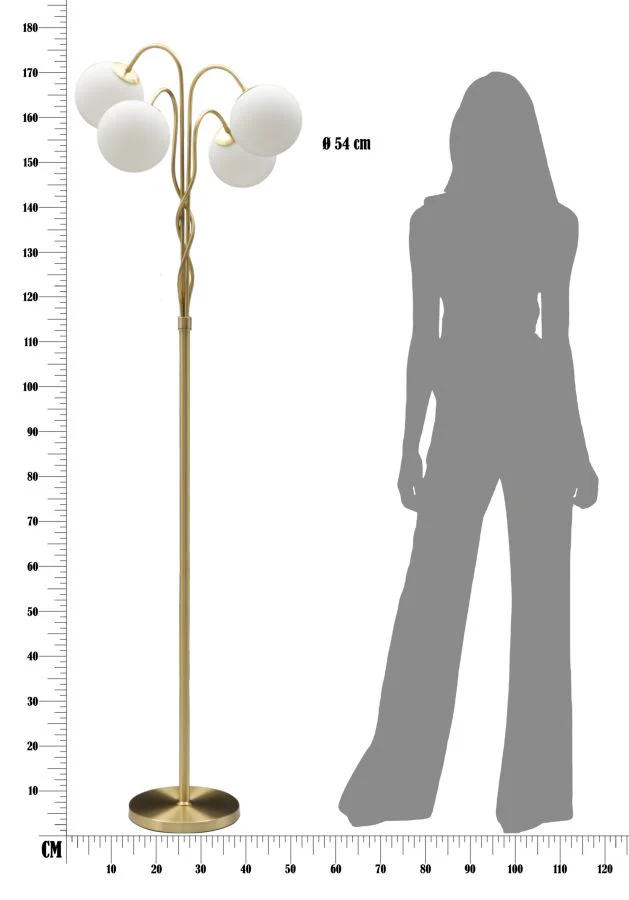 Piantana Glamour a 4 luci 54x176 cm - Image 7