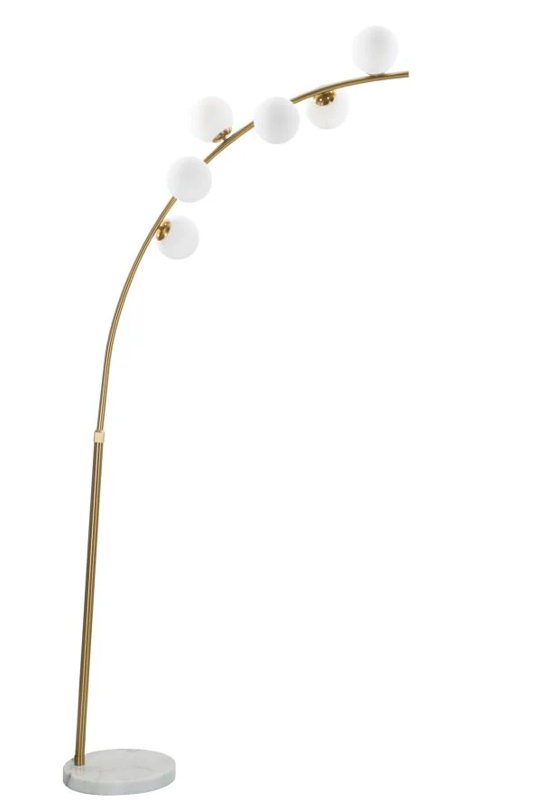 Lampada da Terra Glamour Arc con 6 Luci Regolabile in Altezza 220-246 cm - Image 5