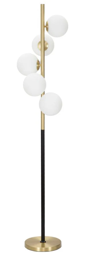 Lampada da Terra Glamour Nero Ø 30x160 cm