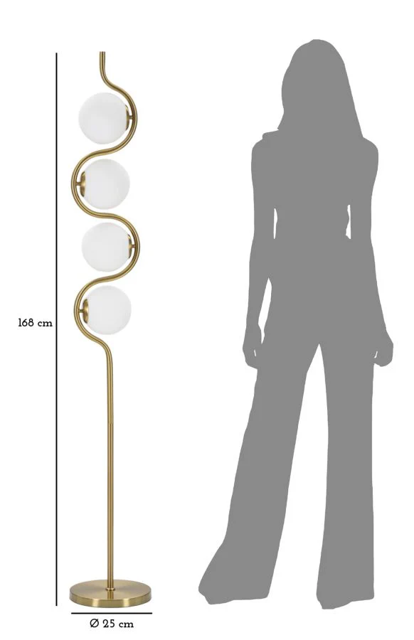 Lampada da Terra Glamy S - Stile e Illuminazione Elegante con 4 Luci - Image 6