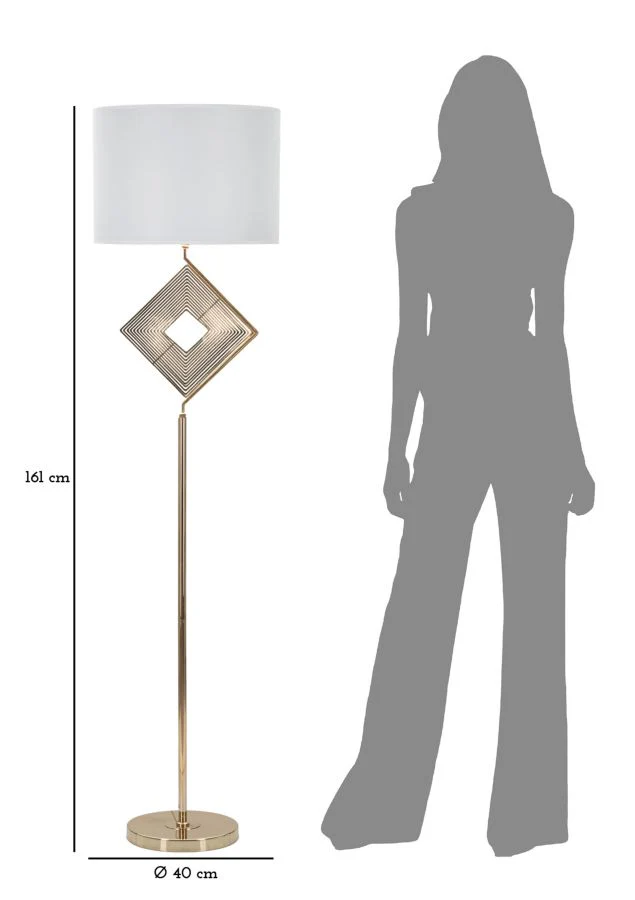 Lampada da terra elegante ø 40 cm x 161 cm - Image 6