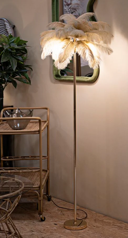 Lampada da terra Palm Cammello - Design Elegante e Illuminazione Versatile - Image 6