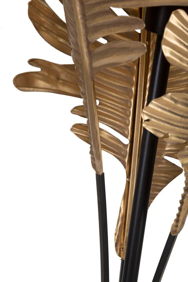 Piantana Elegante con Design Foglie di Palma cm ø 26x174 - Image 6