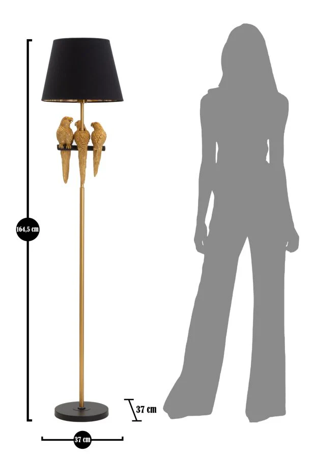 Lampada da terra con design pappagallo cm ø 37x164,5 - Image 6
