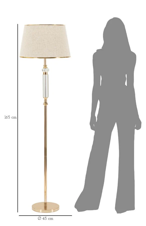 Lampada da Terra Praga Elegante 45x165 cm - Image 6