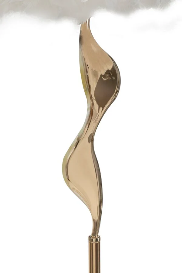 Lampada da terra elegante bianca cm ø 50x165 - Image 3