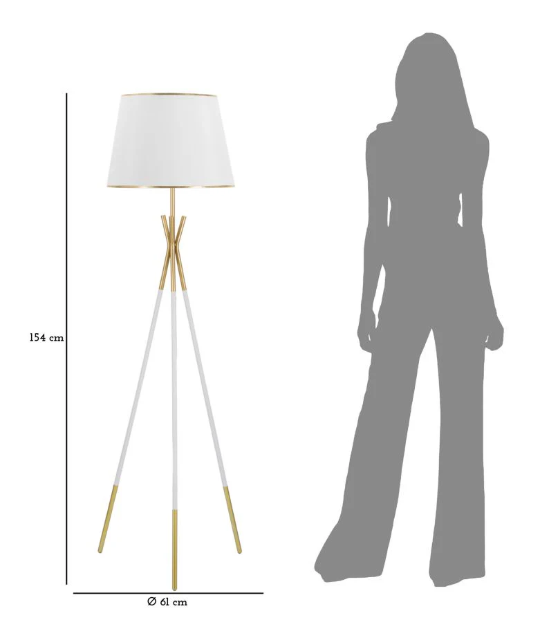 Lampada da terra Triply elegante ø 61x154 cm - Image 6