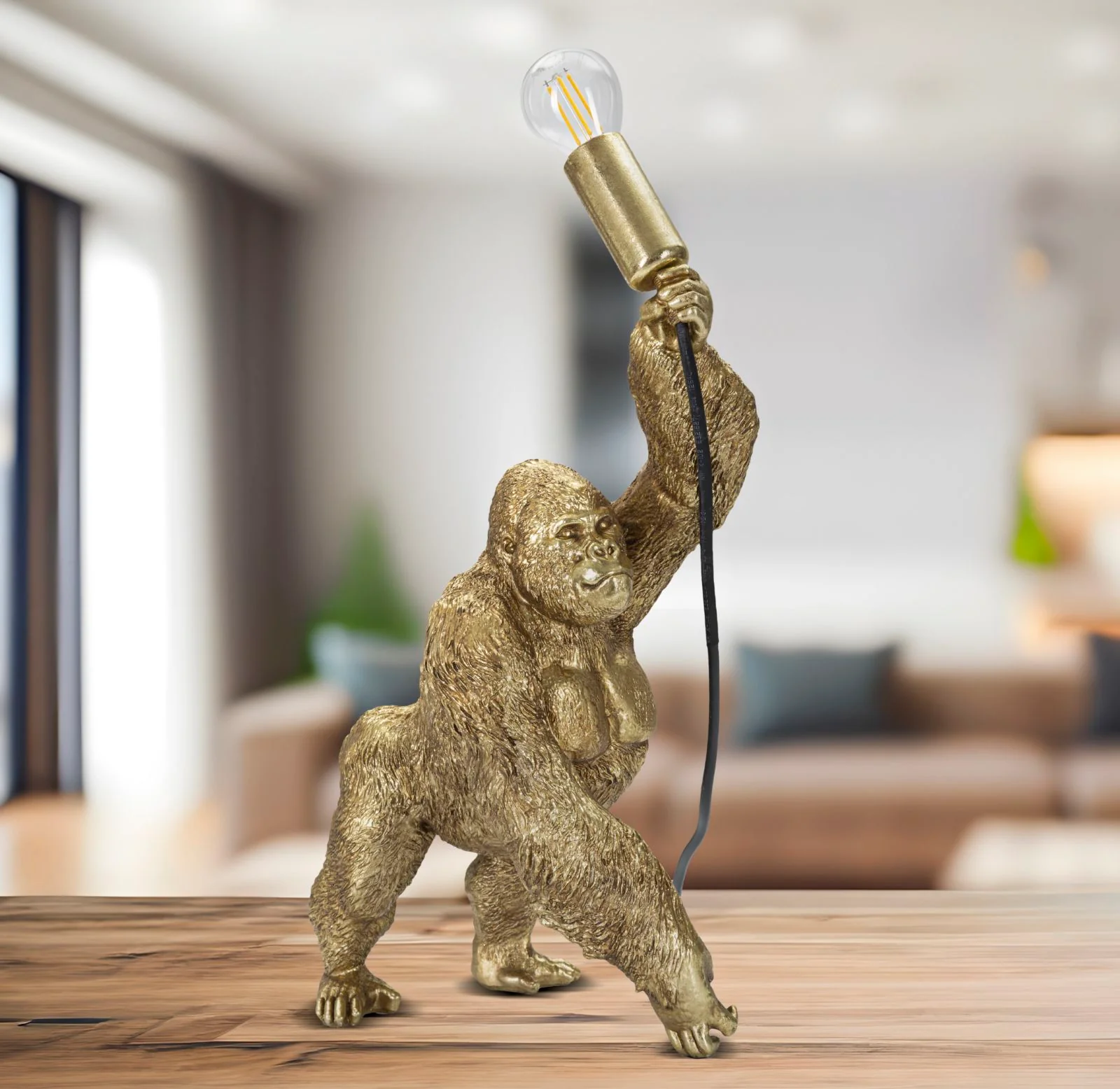 Lampada Gorilla Design Unico cm 22,5x16x40 - Image 9