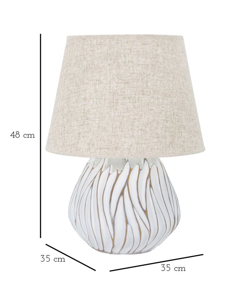 Lampada da Tavolo in Resina Honduras Ø 35x48 cm - Image 6