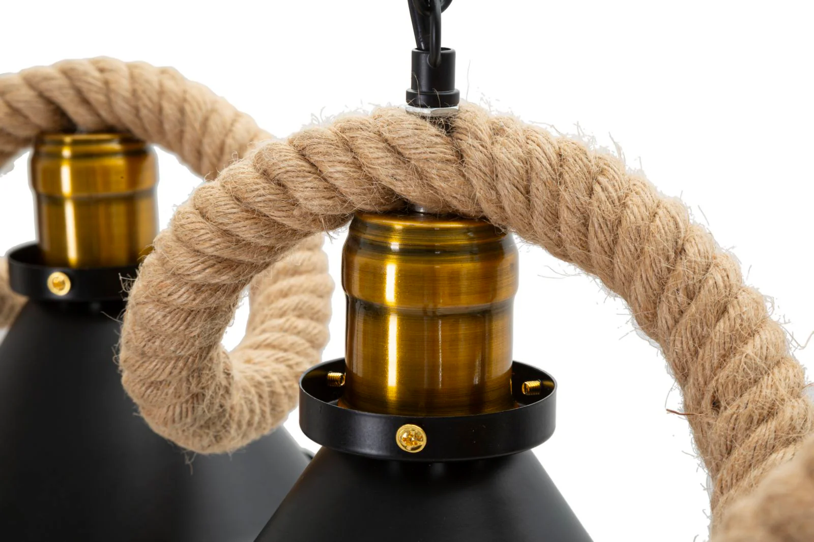 Lampadario Moderno Cup/Rope con 5 Luci 130x20x80 cm - Image 5