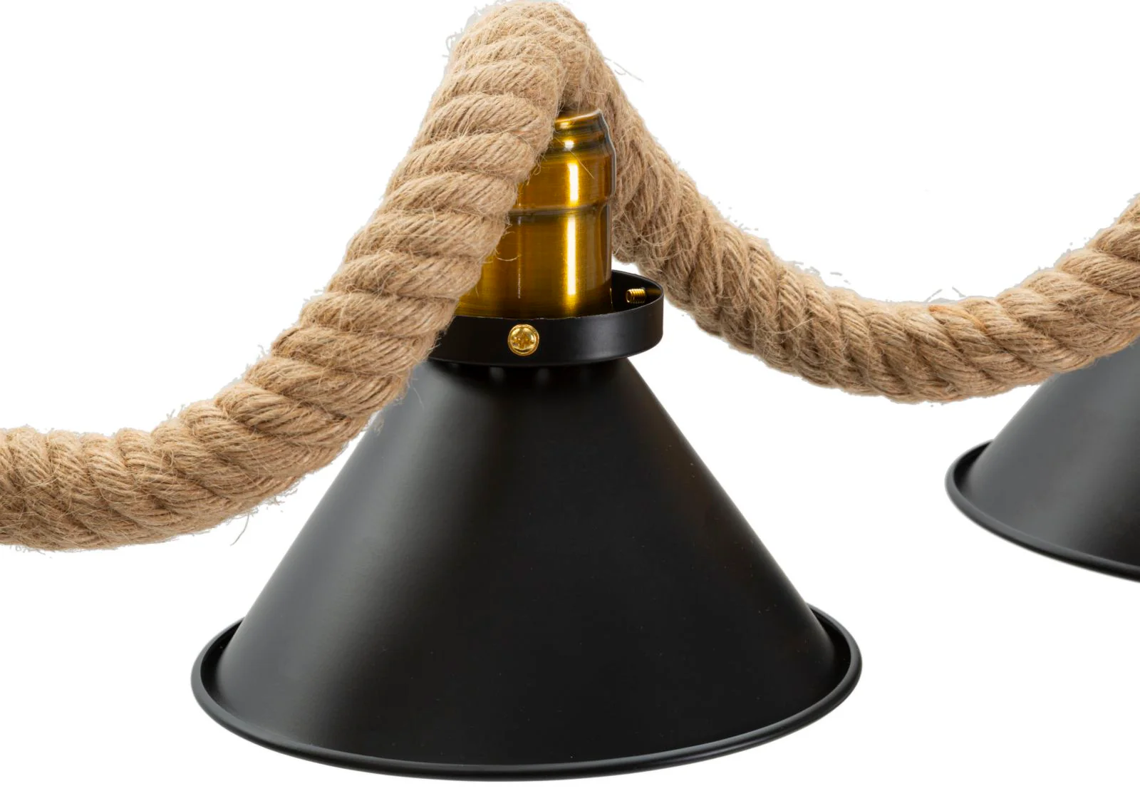 Lampadario Moderno Cup/Rope con 5 Luci 130x20x80 cm - Image 6