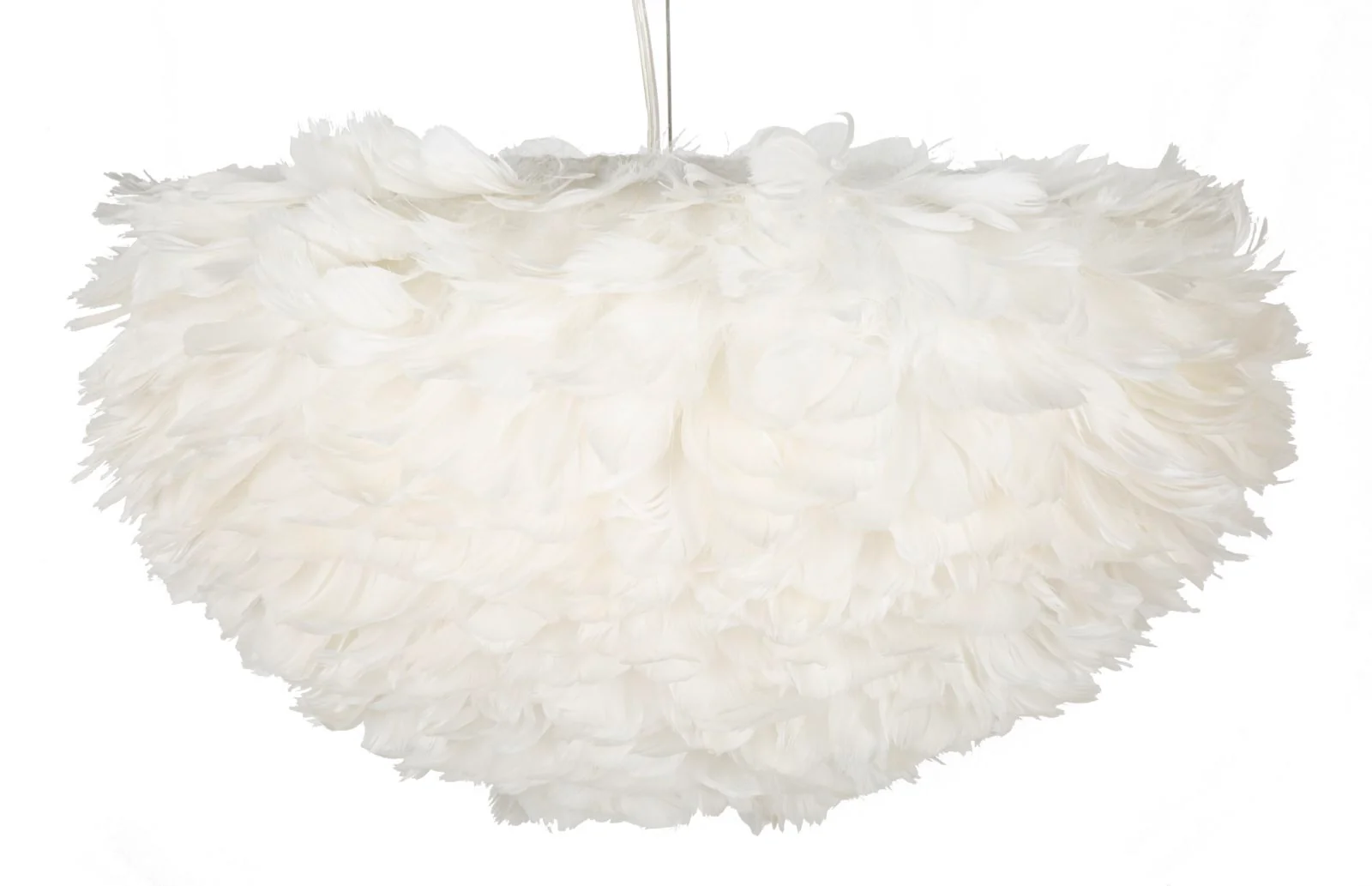 Lampadario in Piume Elegante Ø 60 cm - Altezza Regolabile fino a 110 cm - Image 3