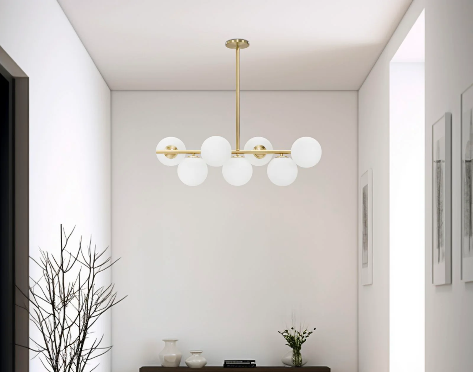 Lampadario Glamy 7 luci elegante 81x30x74 cm - Image 5