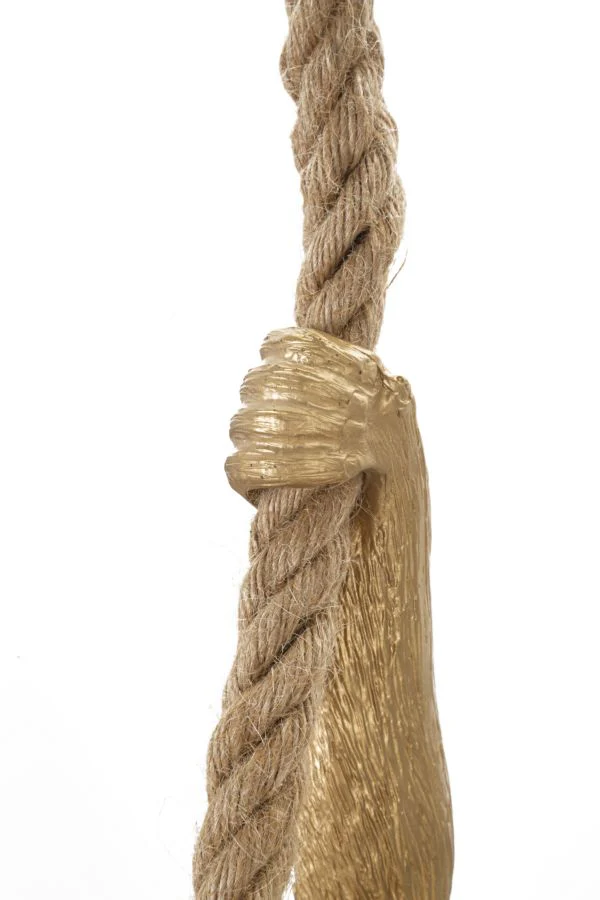 Lampadario Scimmia Oro 27x32x60 cm - Image 4