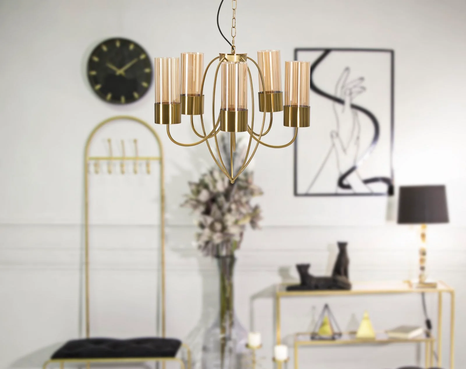 Lampadario Versailles Elegante con 5 Luci - Ø 80 cm x 103 cm - Image 7