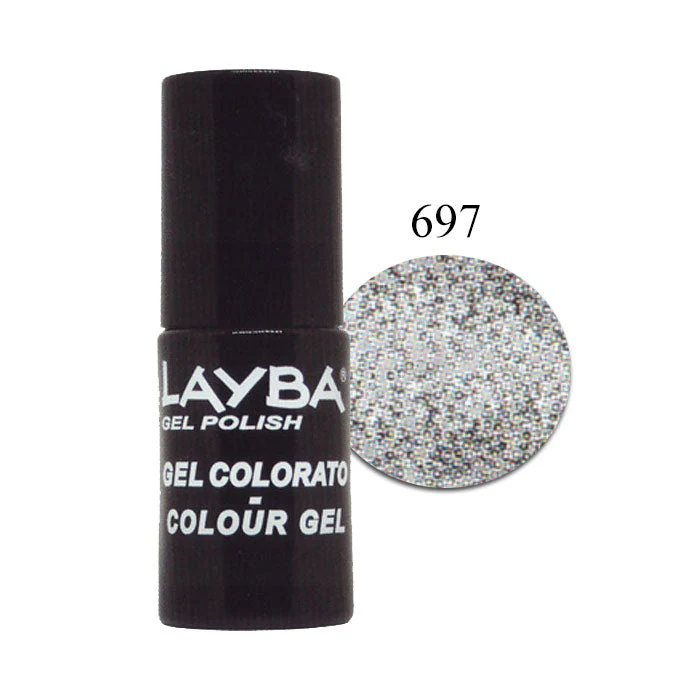 LAYLA LAYBA SMALTO SEMIPERMANENTE GEL POLISH POLAR HOLO 697