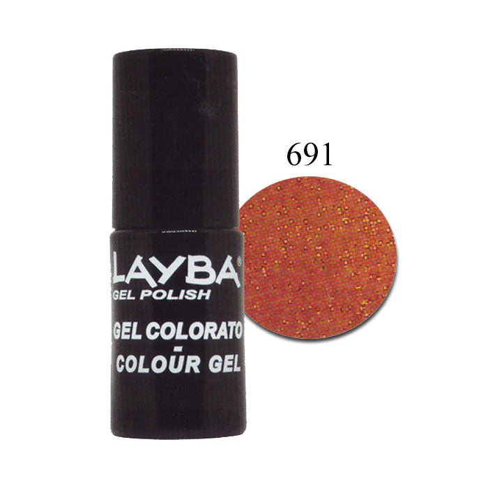 LAYLA LAYBA SMALTO SEMIPERMANENTE GEL POLISH RED GOLD 691