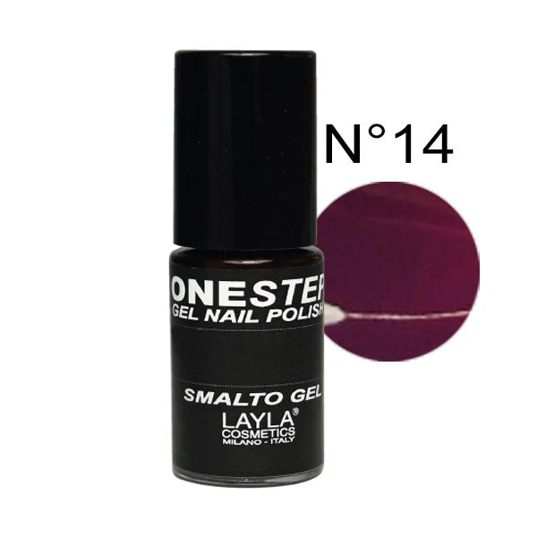 LAYLA ONE STEP GEL NAILPOLISH BLACKBERRY 14