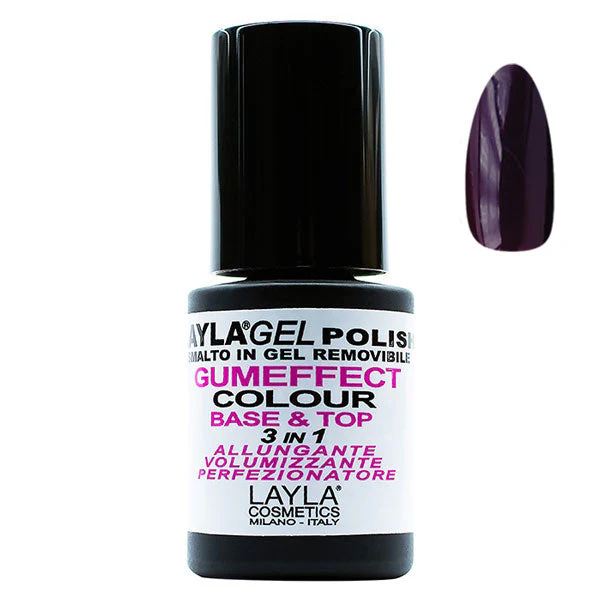 LAYLA SMALTO GEL POLISHGUMEFFECT 3 IN 1 PURPLE NOIR 32