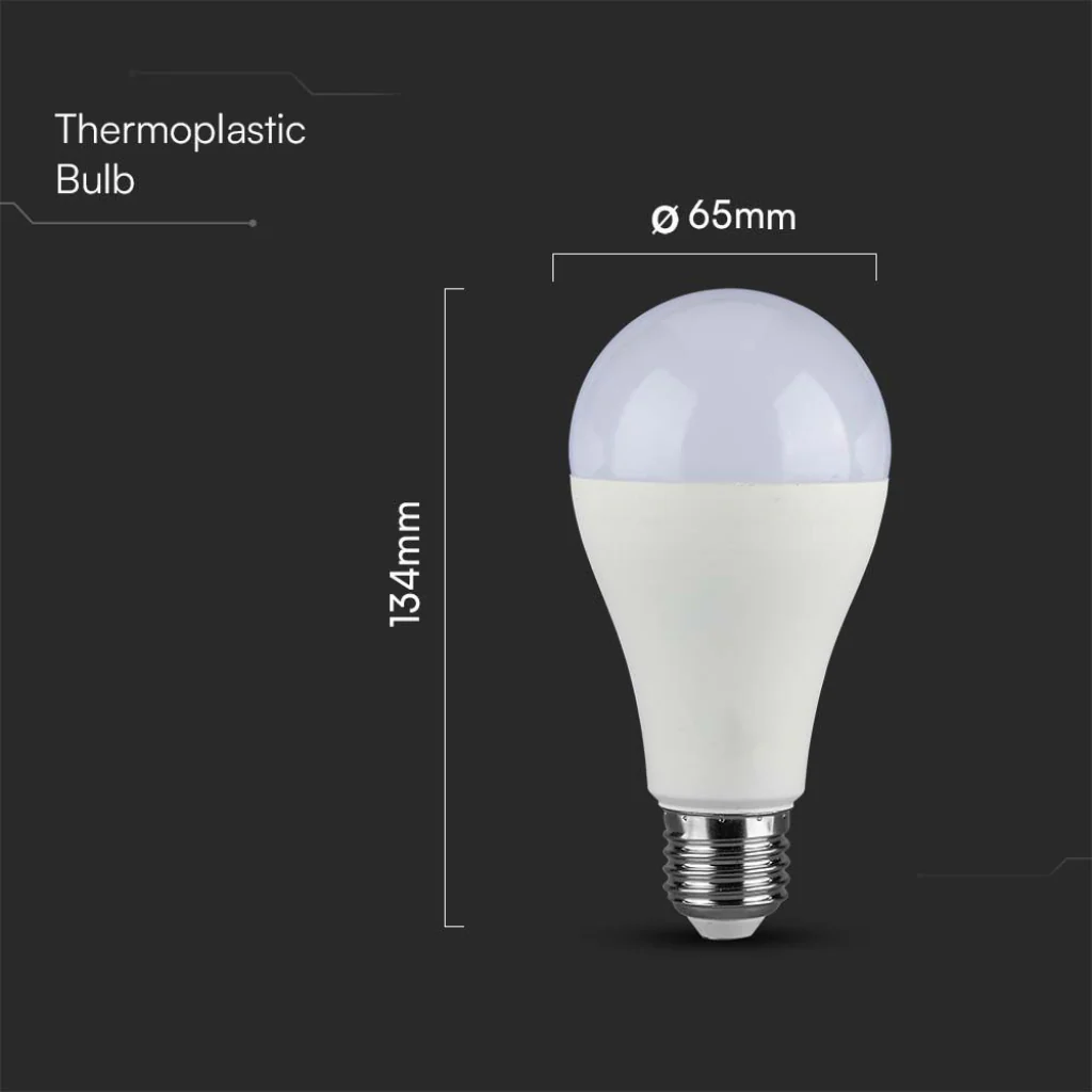 Lampadina LED E27 15W A65 Samsung Chip 6500K Luce Fredda - Image 4