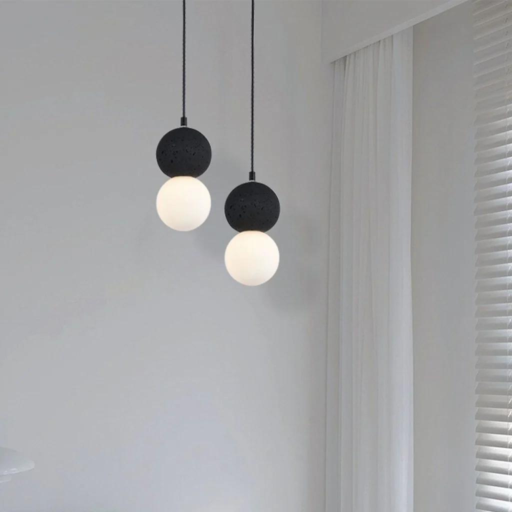 Lampadario a Sfere LED con Attacco G9 – Nero/Bianco - Image 5