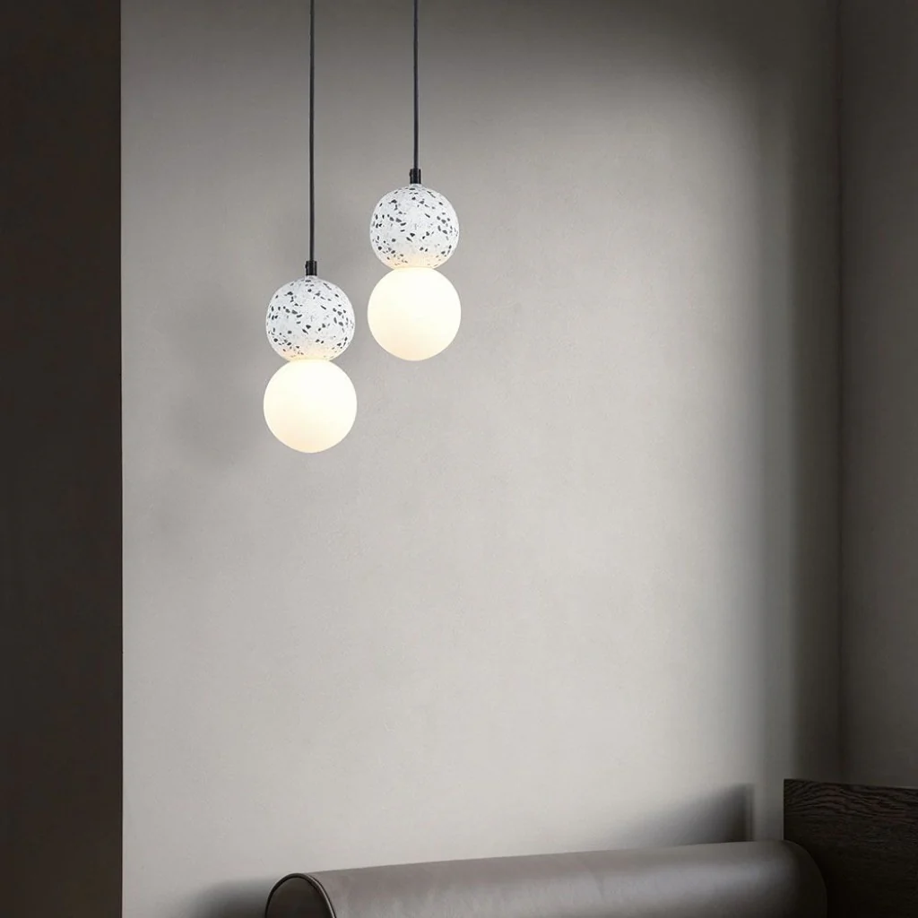 Lampada a Sospensione LED con Attacco G9 – Marmo, Nero - Image 5