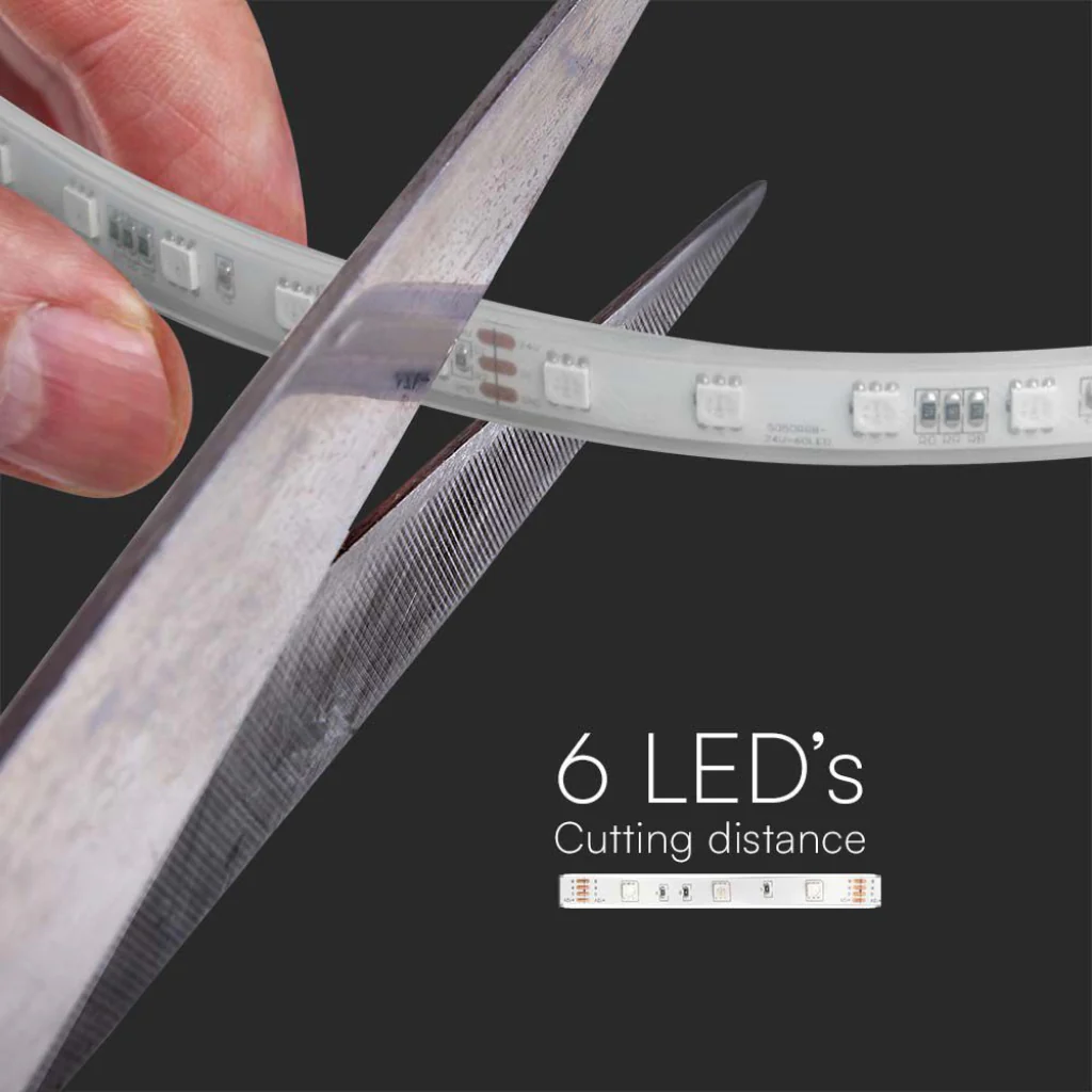 V-Tac Kit Strip LED RGB 5m 13W/m IP65 Magic Home + Telecomando - Image 3