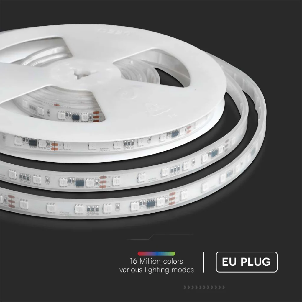V-Tac Kit Strip LED RGB 5m 13W/m IP65 Magic Home + Telecomando - Image 5